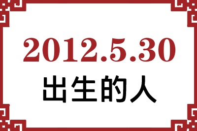 2012年5月30日出生性格、命运和运势 2012年5月30日出生性格、命运和运势