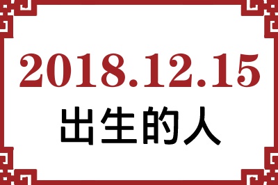 2018年12月15日出生性格、命运和运势 2018年12月15日出生性格、命运和运势