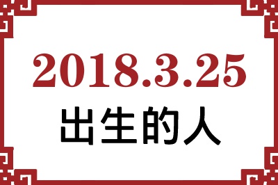 2018年3月25日出生性格、命运和运势 2018年3月25日出生性格、命运和运势