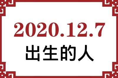 2020年12月7日出生性格、命运和运势 2020年12月7日出生性格、命运和运势